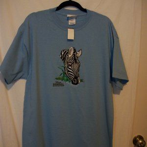 Disney Animal Kingdom Zebra SS Tee Sz LARGE NWT